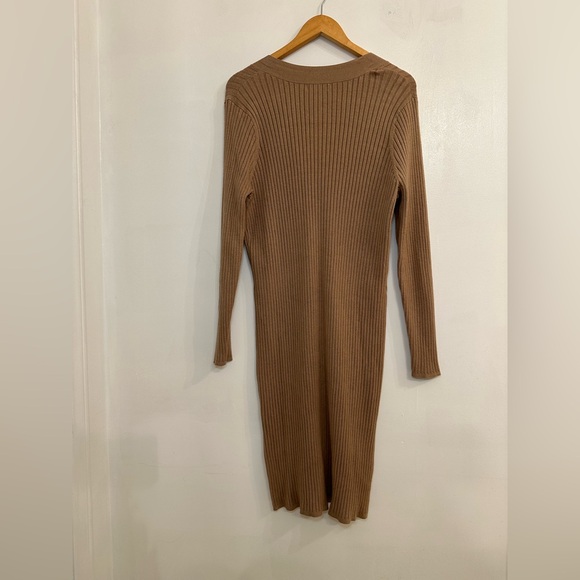 Ava & Viv Tan Ribbed Cardigan - Picture 6 of 6